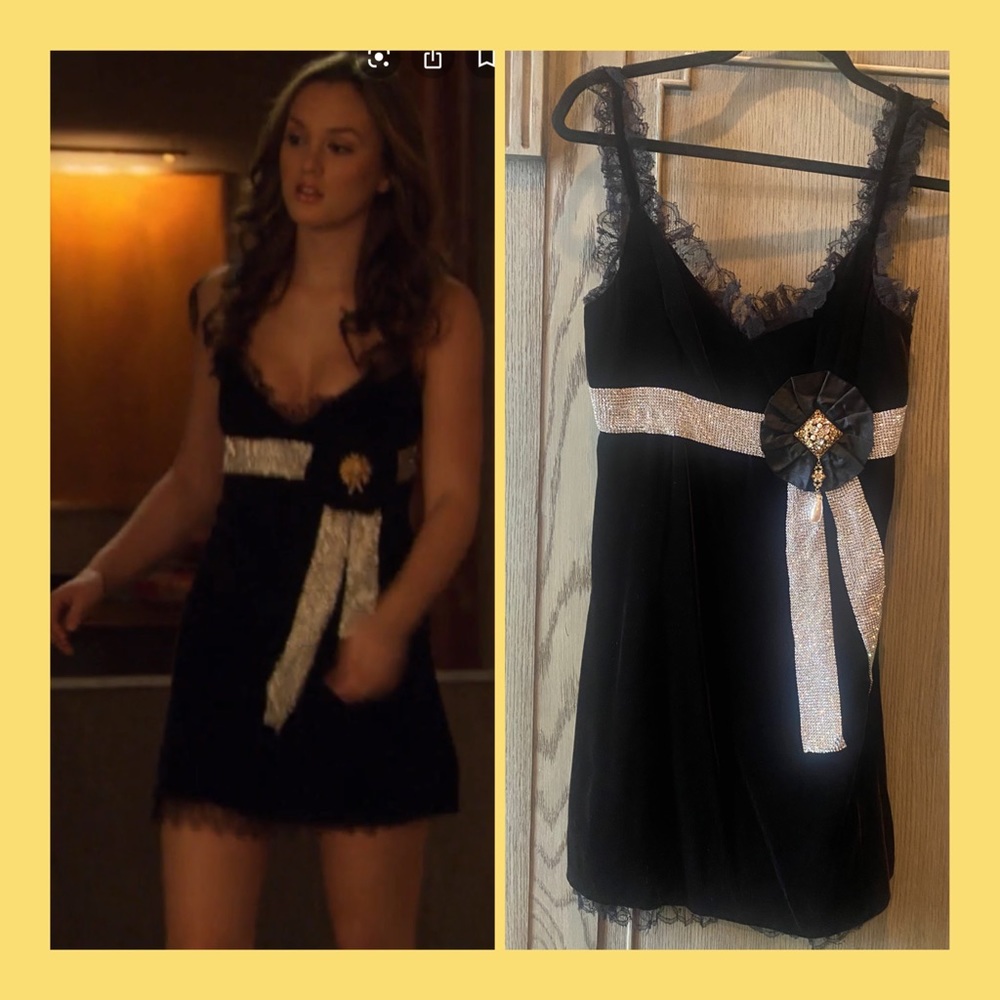 Dolce & Gabbana velvet dress aso Gossip Girl rare